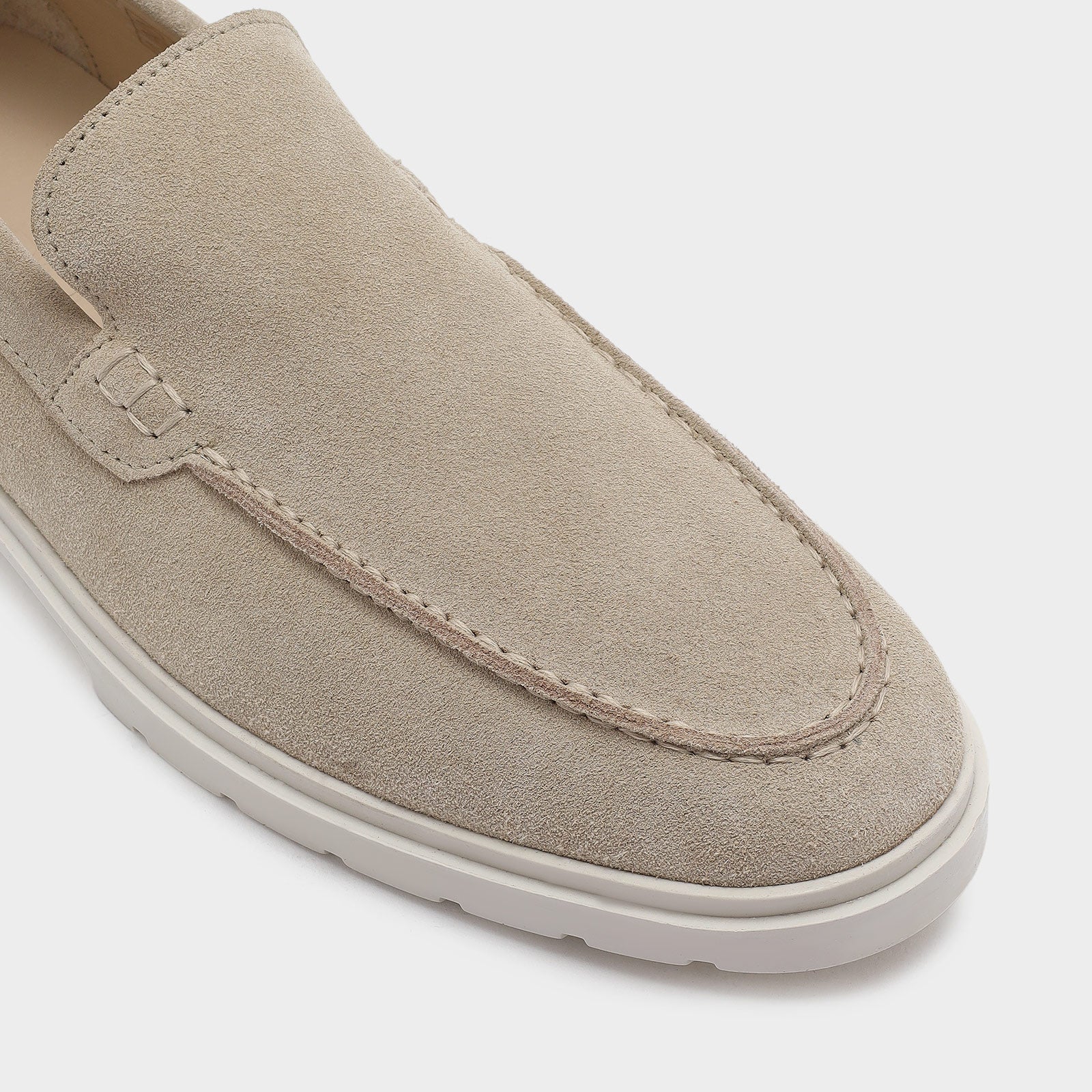 Erkek Bej Loafer-5
