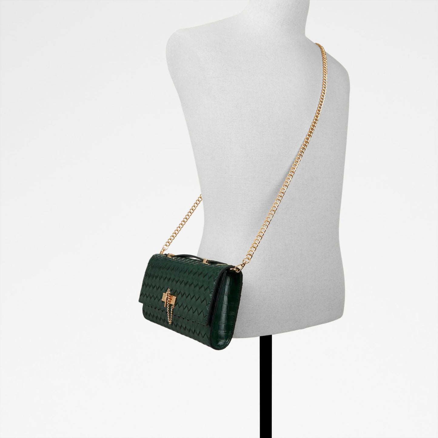 Kadın Yeşil Clutch El Çantası-5
