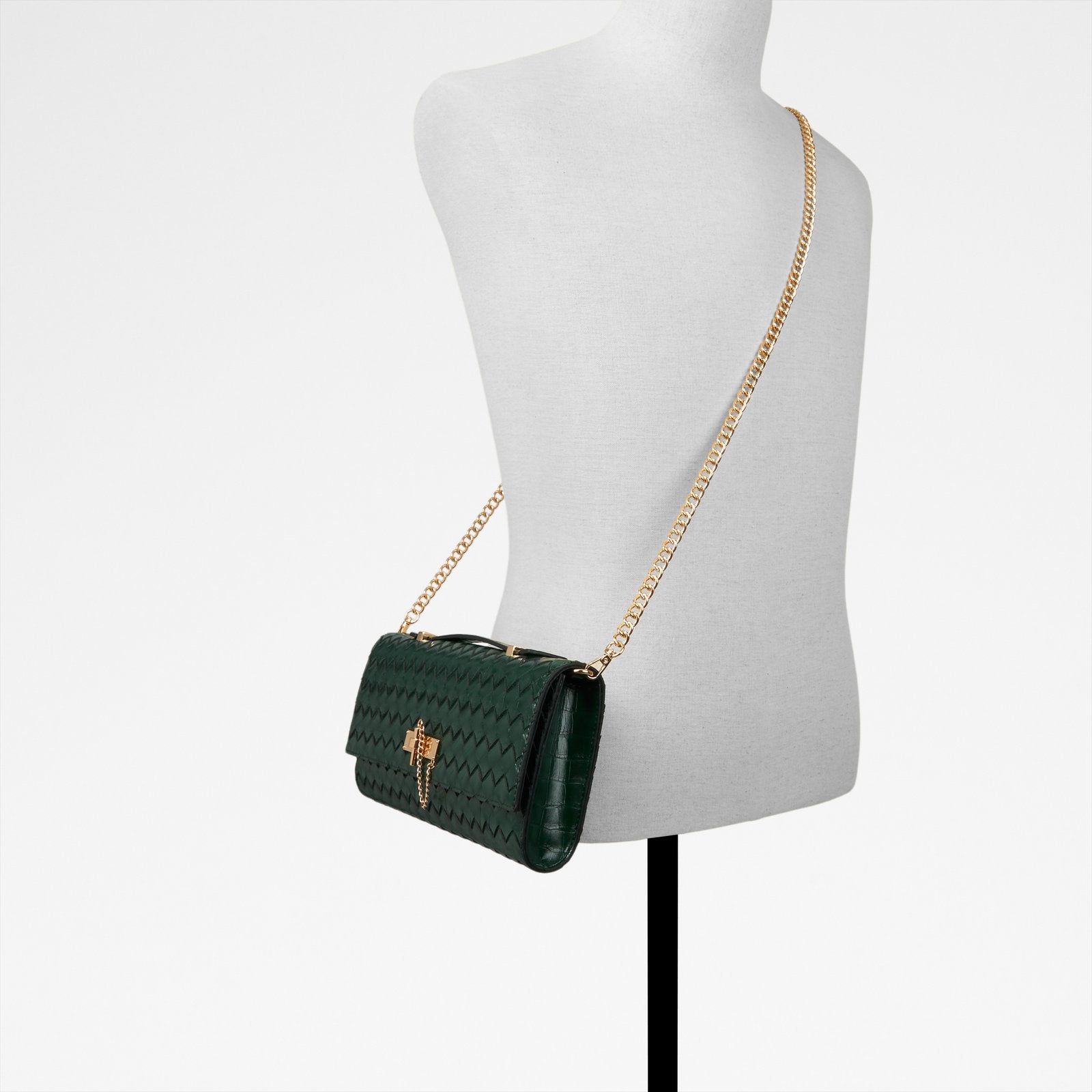Kadın Yeşil Clutch El Çantası-5