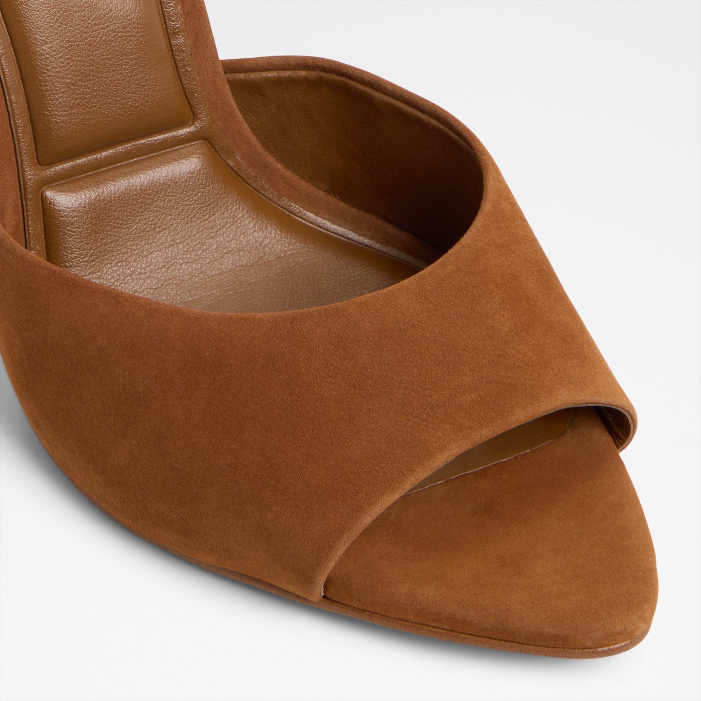 Kadın Hakiki Deri Taba Topuklu Terlik-5