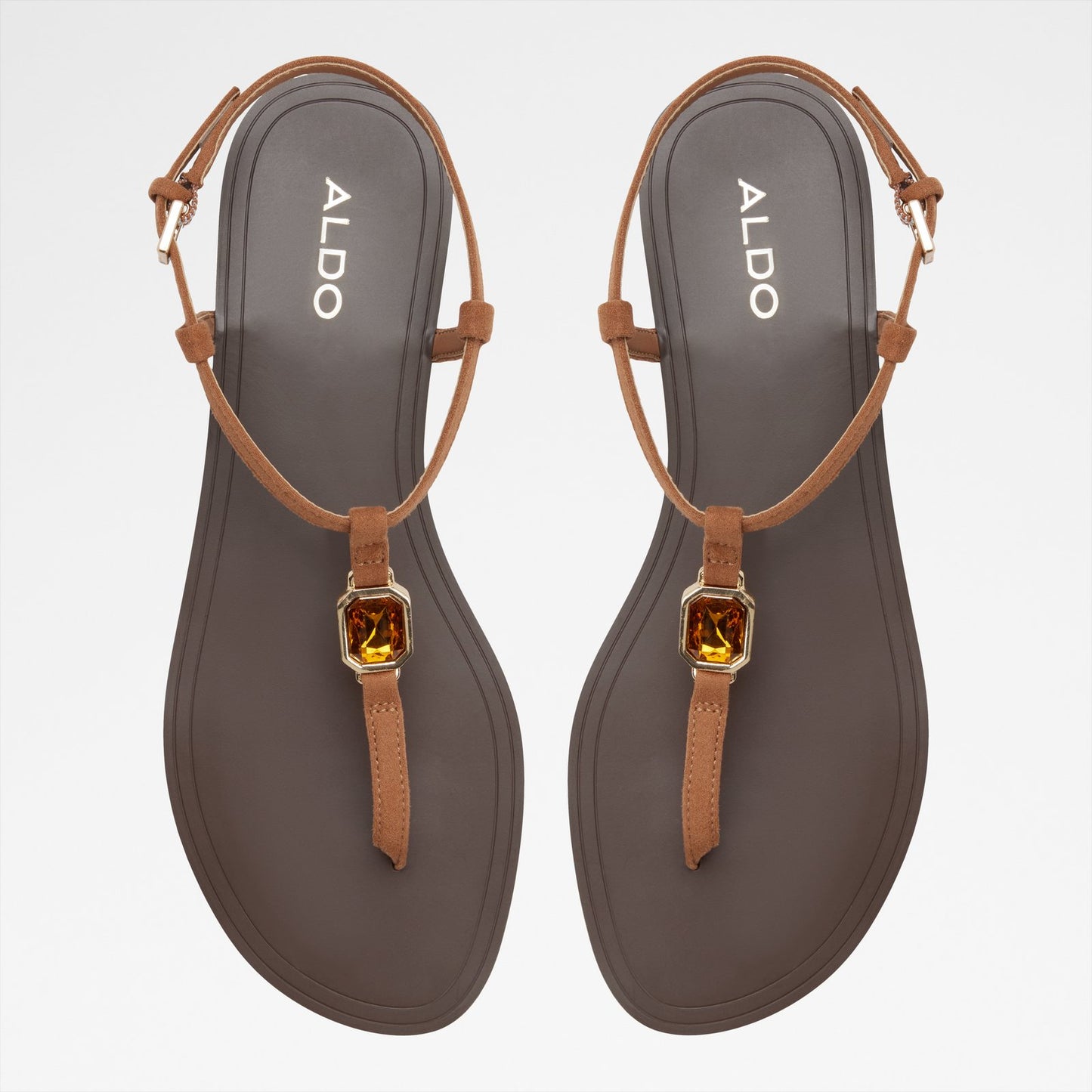 Kadın Taba Düz Sandalet-6