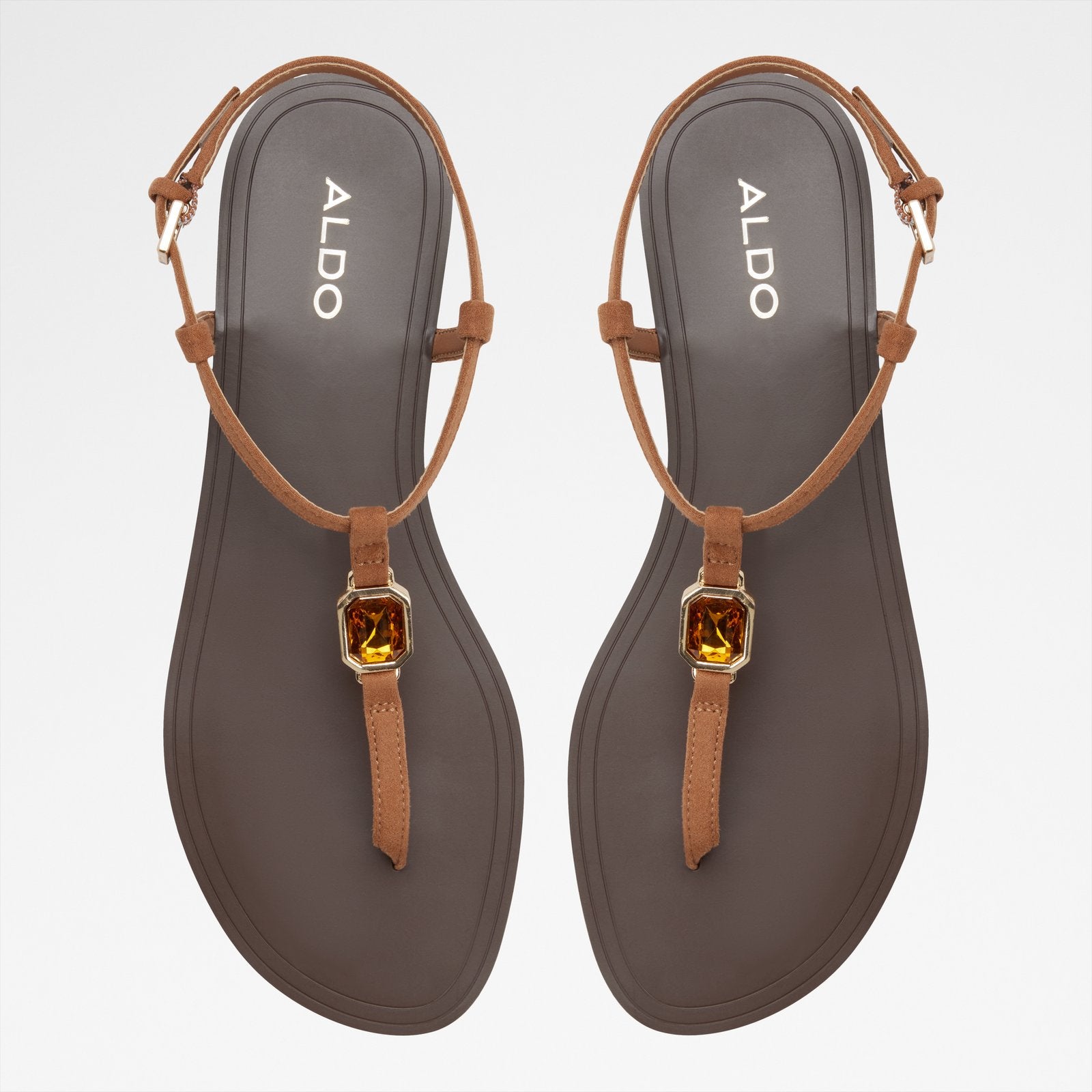 Kadın Taba Düz Sandalet-6