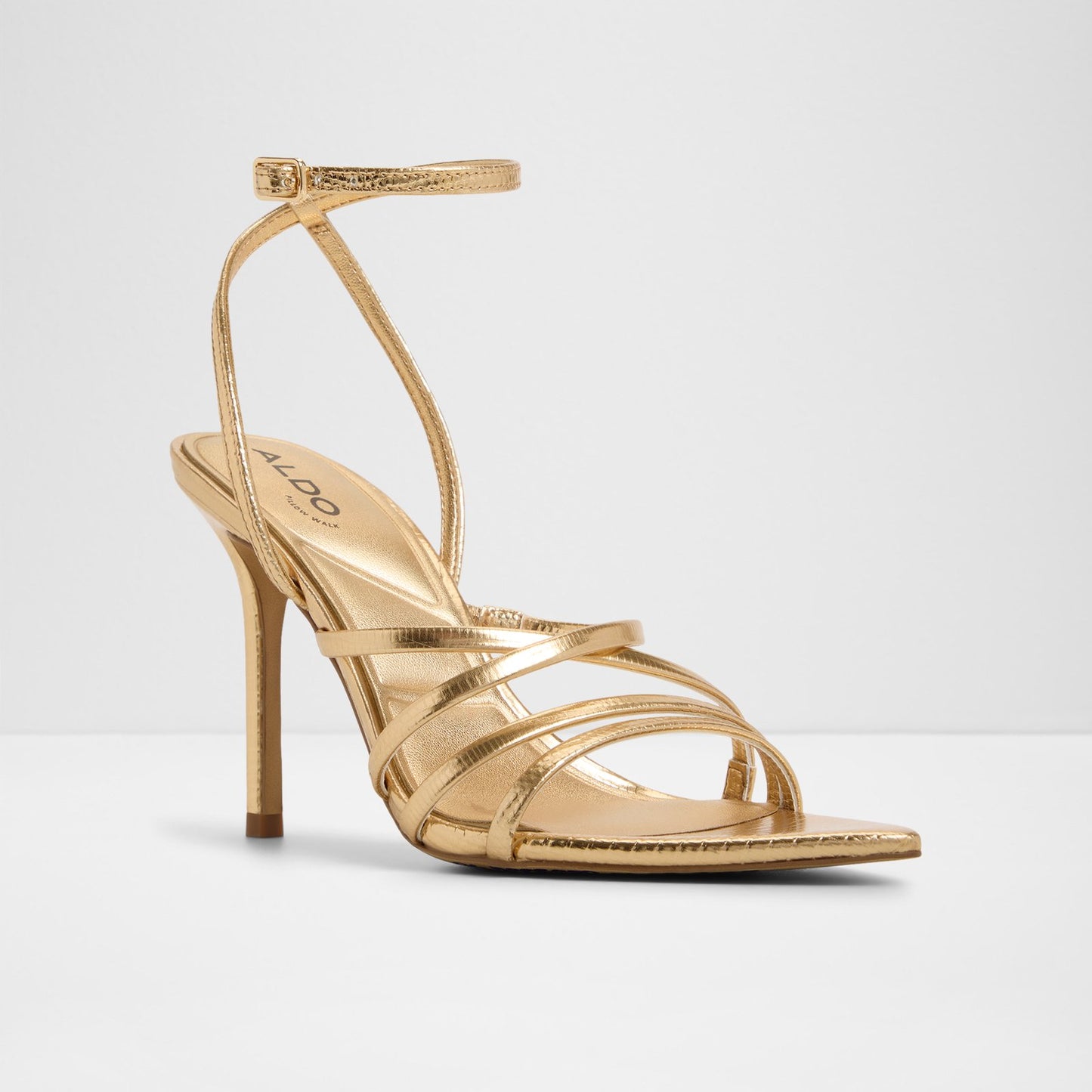 Kadın Gold Topuklu Sandalet-4