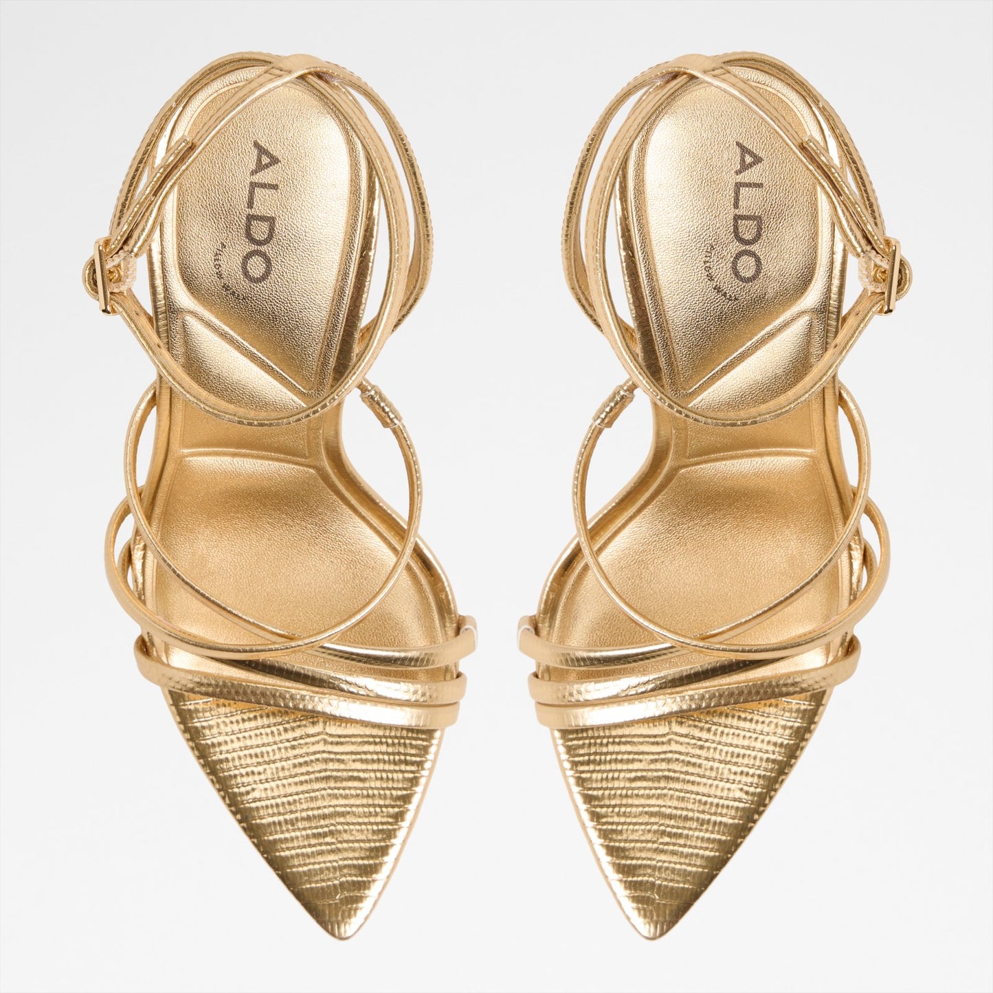 Kadın Gold Topuklu Sandalet-6