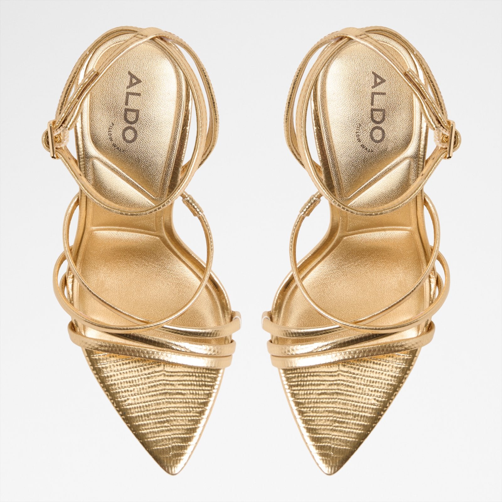 Kadın Gold Topuklu Sandalet-6