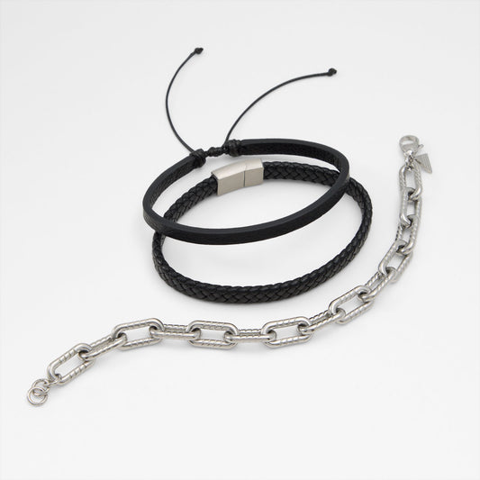 Erkek Siyah Bileklik Seti-1