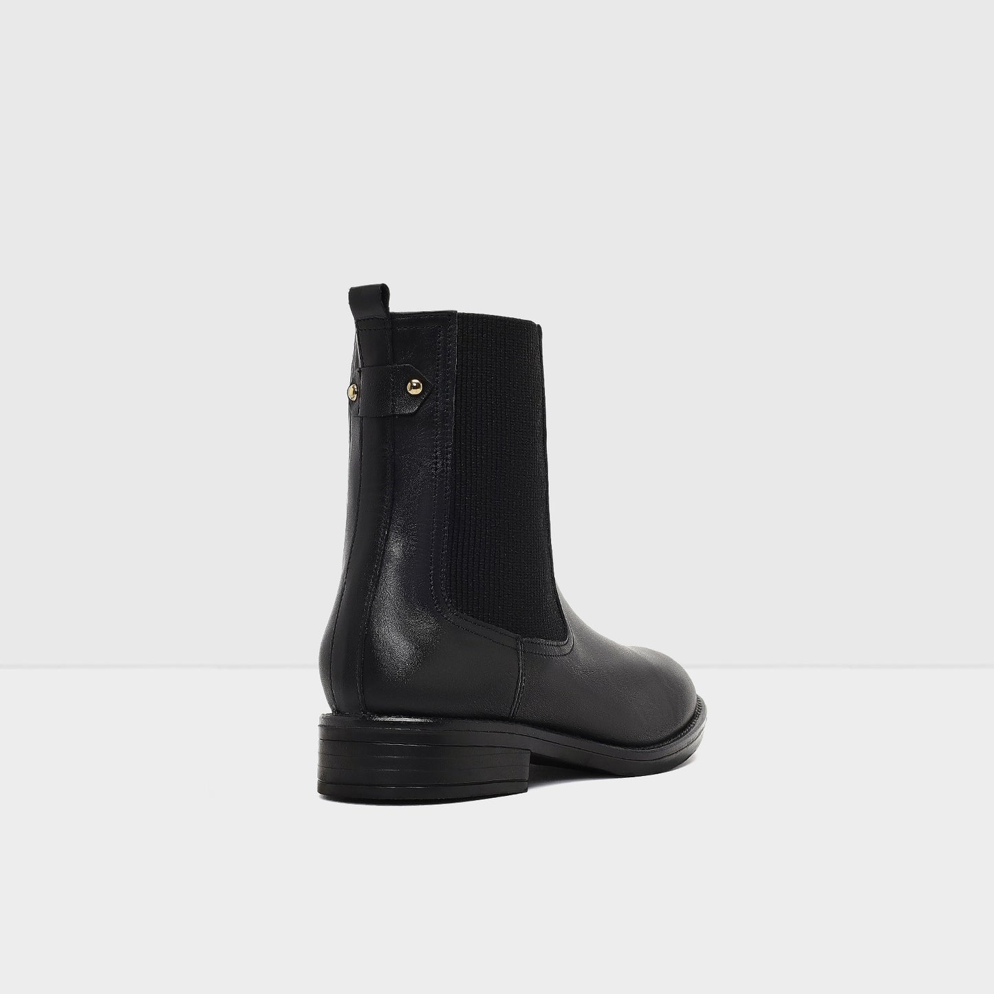 Siyah Gerçek Deri Kadın Çizme-2