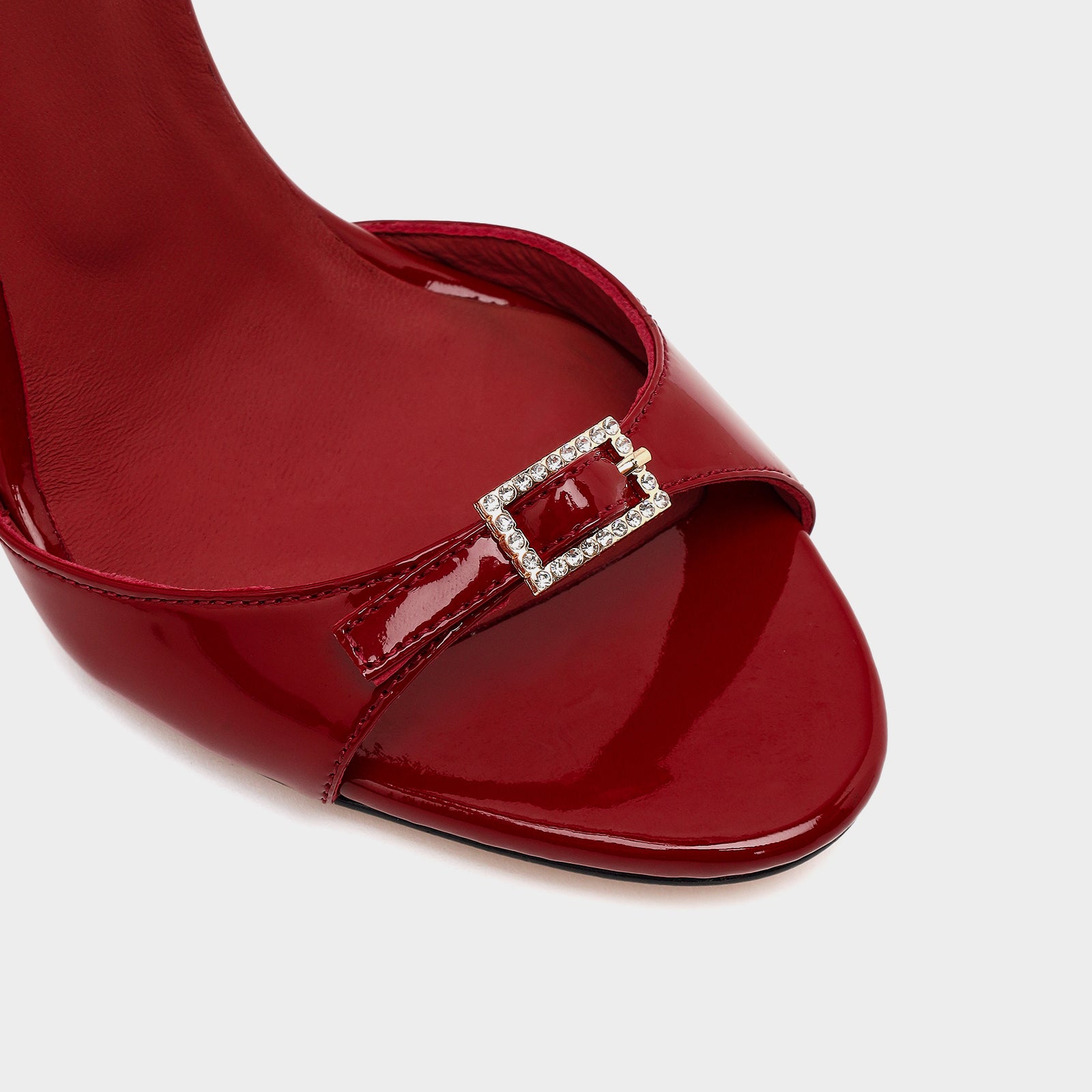 Kadın Bordo Topuklu Sandalet-6