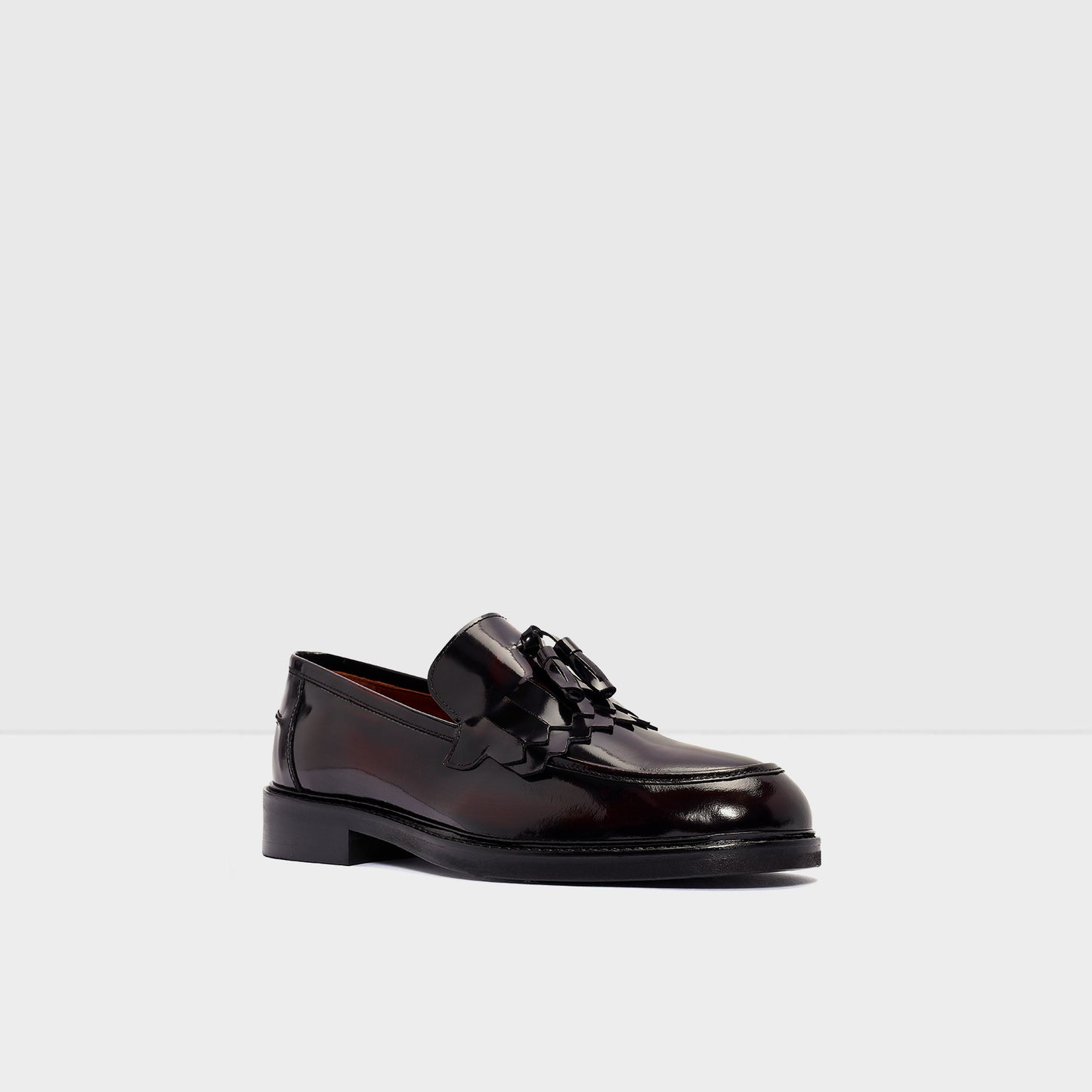Erkek Bordo Loafer Ayakkabı-4