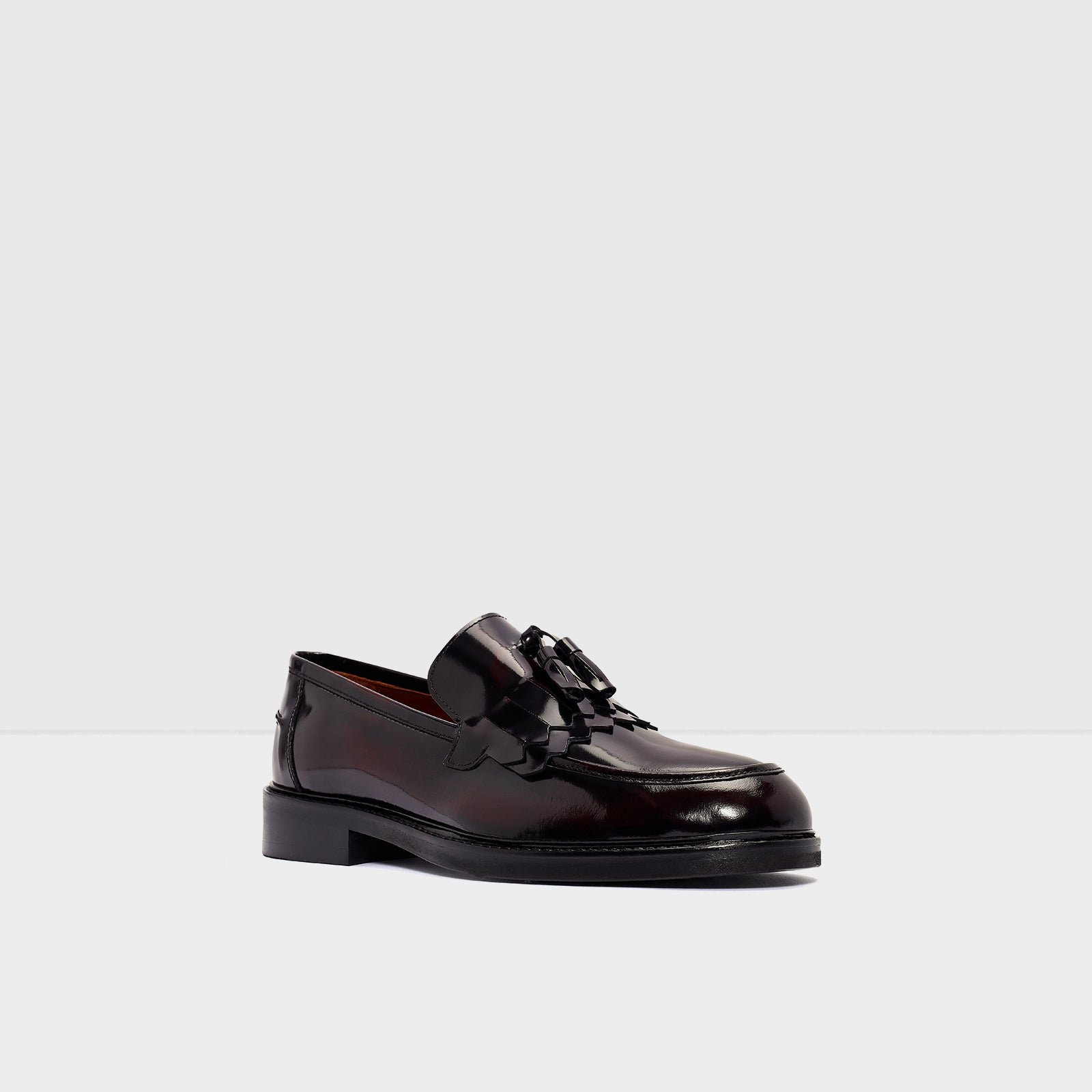 Erkek Bordo Loafer Ayakkabı-4