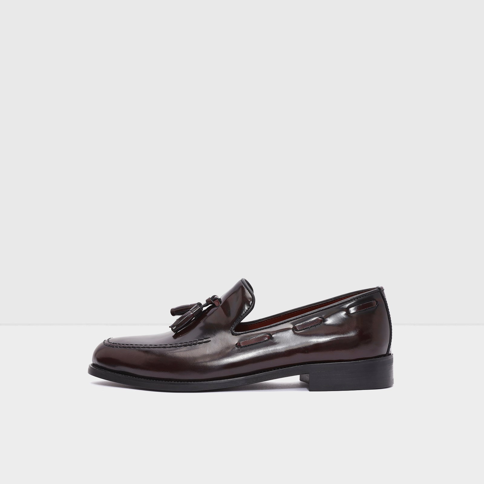 Erkek Bordo Loafer Ayakkabı-3