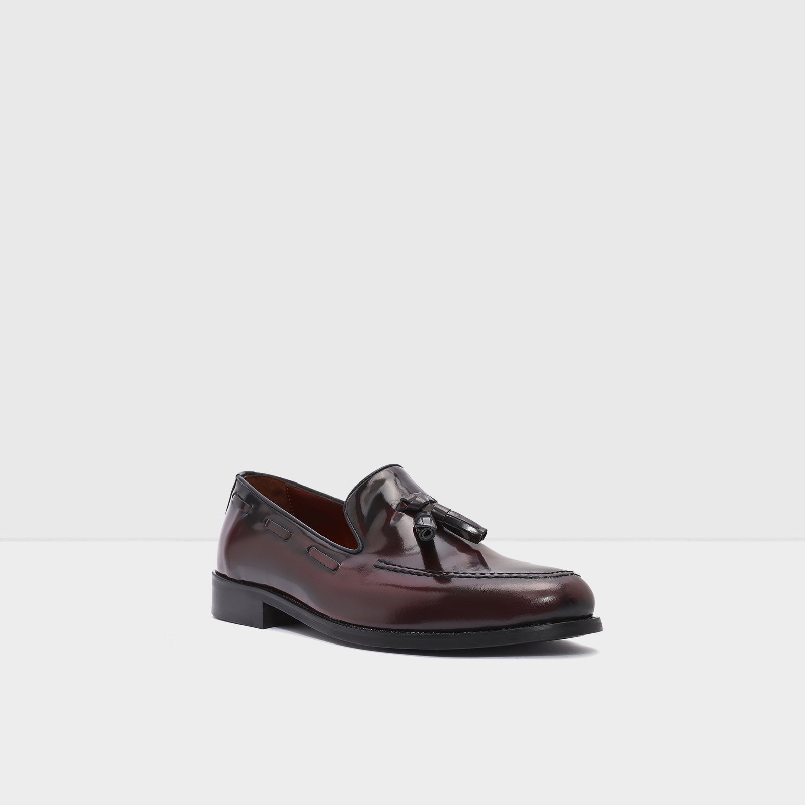 Erkek Bordo Loafer Ayakkabı-4
