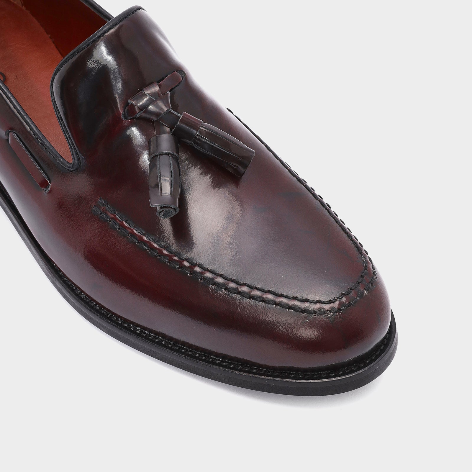 Erkek Bordo Loafer Ayakkabı-6