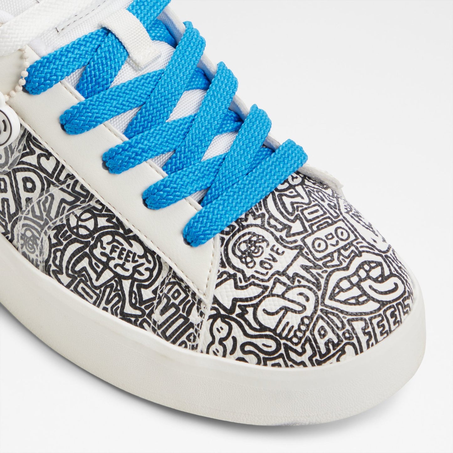 Kadın Beyaz/Siyah Sneaker-5