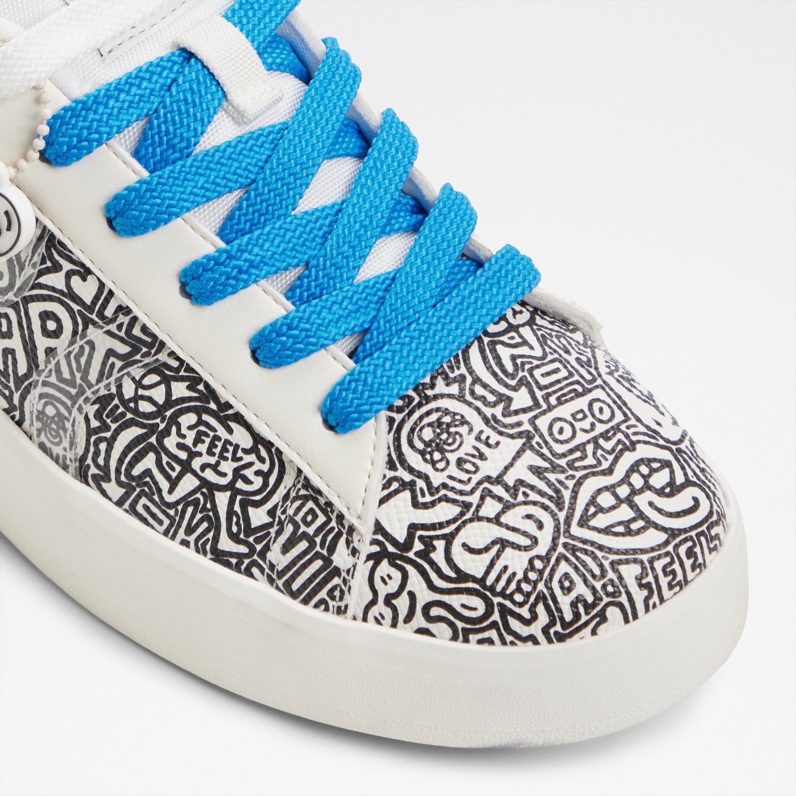 Kadın Beyaz/Siyah Sneaker-5