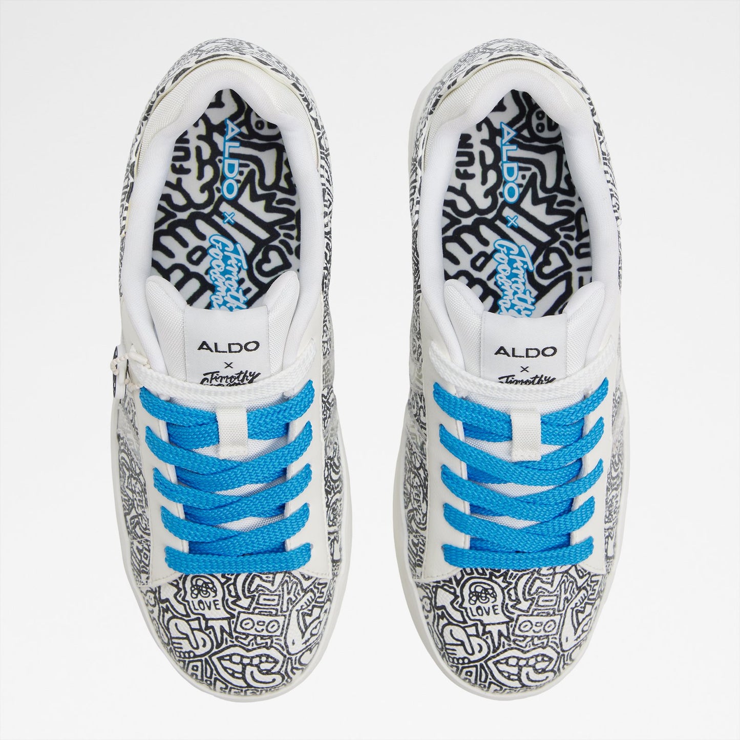 Kadın Beyaz/Siyah Sneaker-6