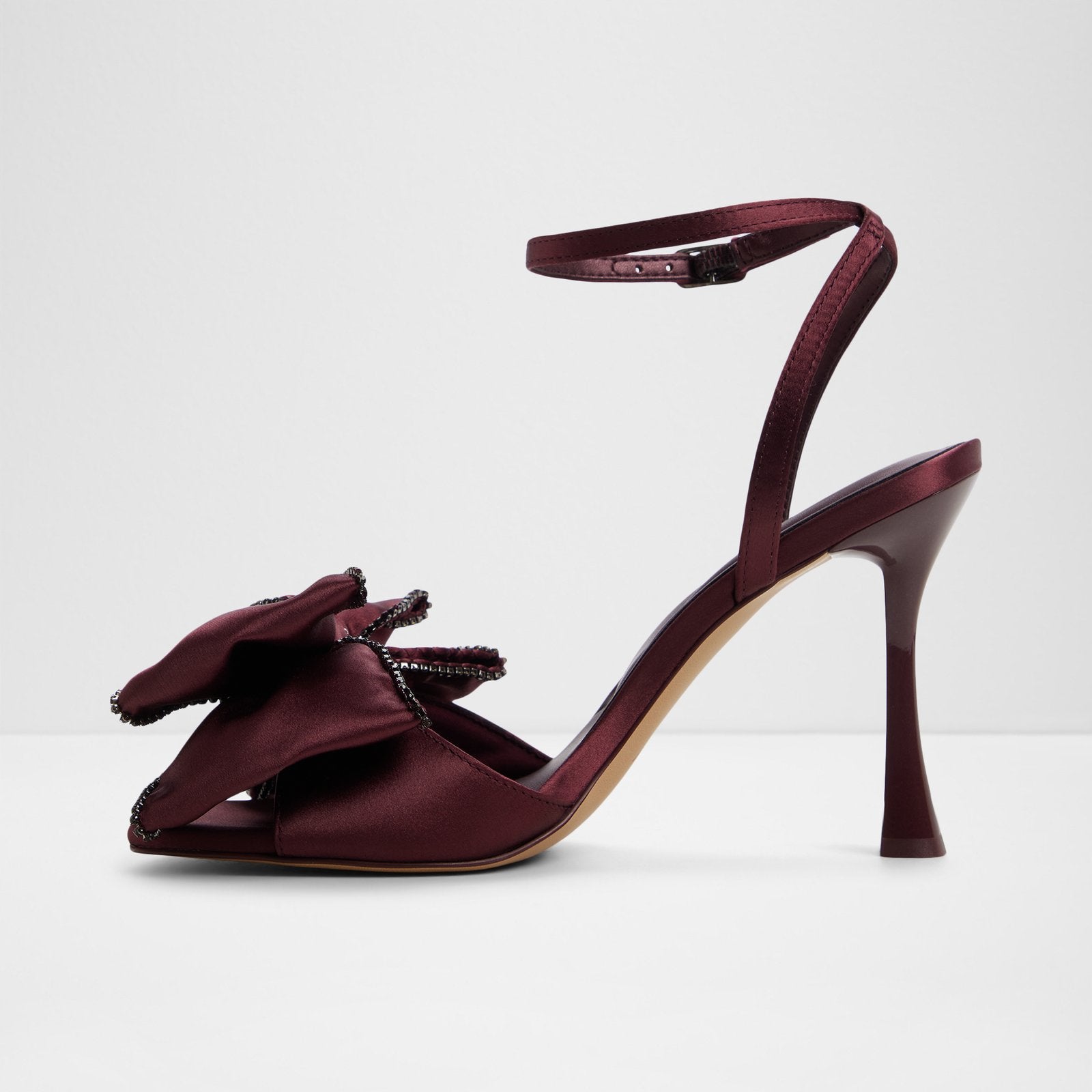 Kadın Bordo Topuklu Sandalet-3