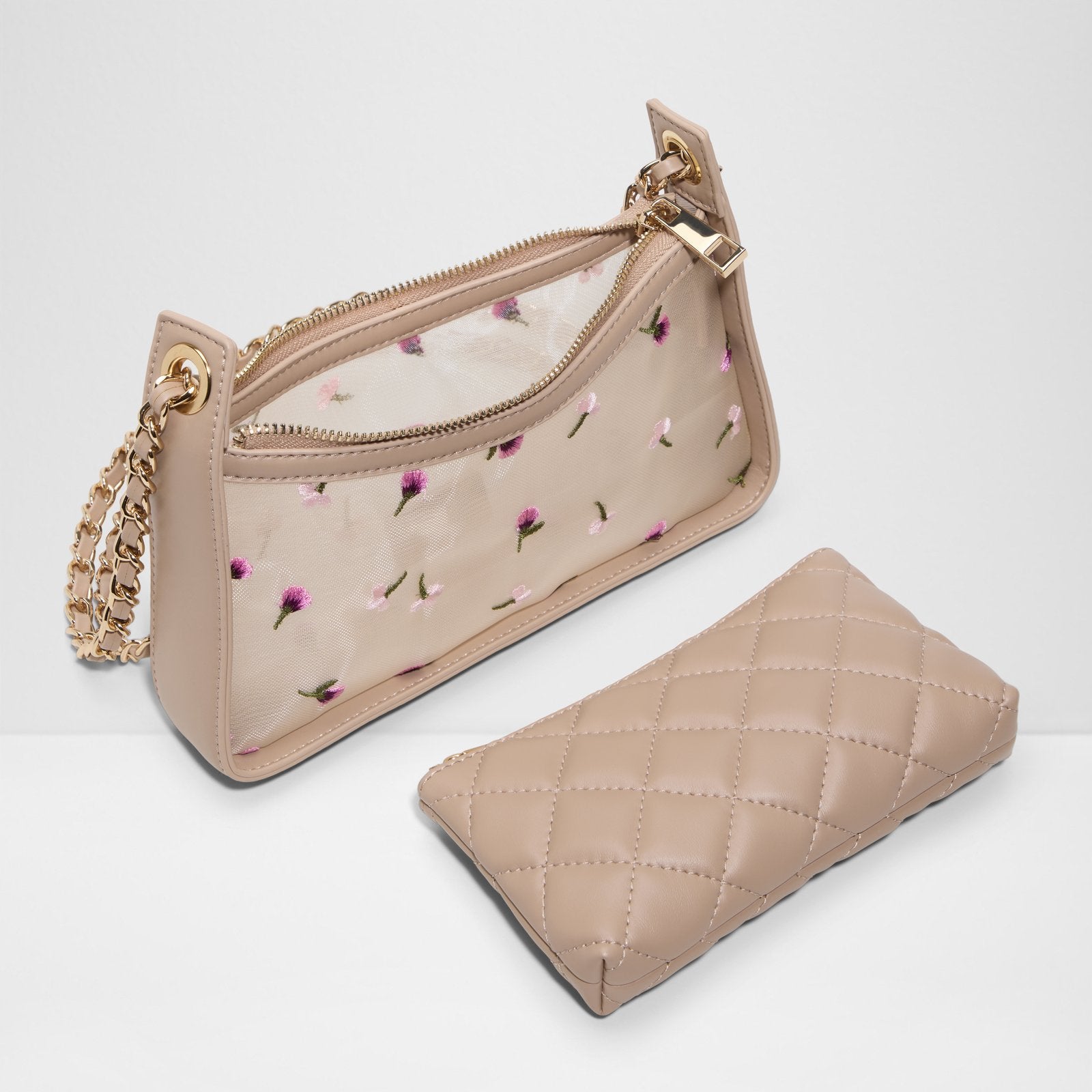 Kadın Bej Omuz ve El Çantası-3