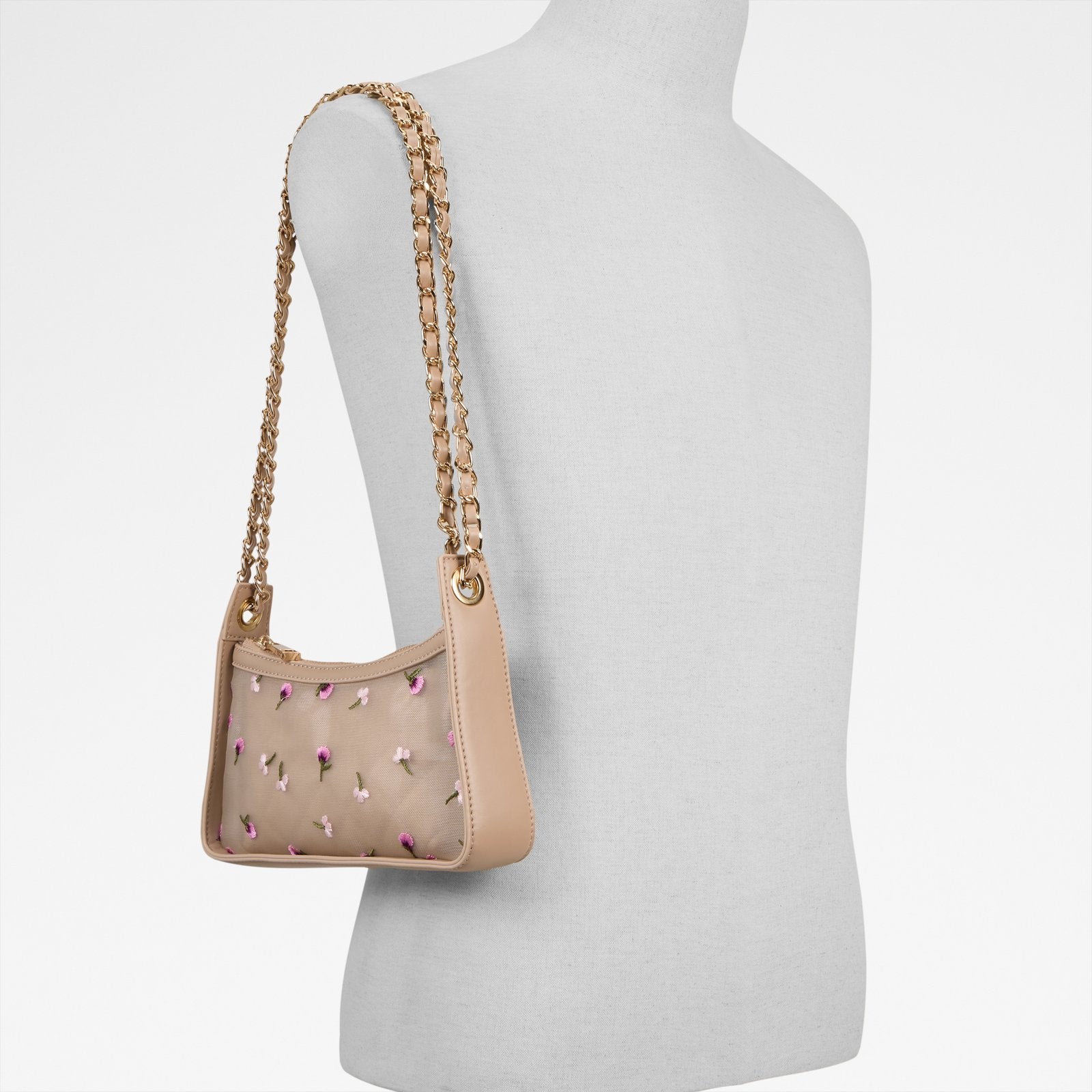 Kadın Bej Omuz ve El Çantası-5