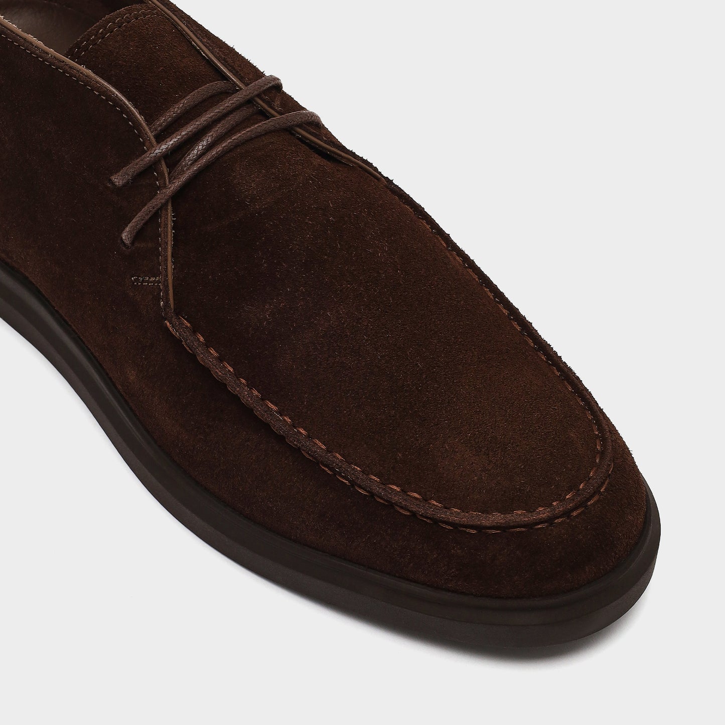 Erkek Kahverengi Hakiki Deri Ayakkabı-5