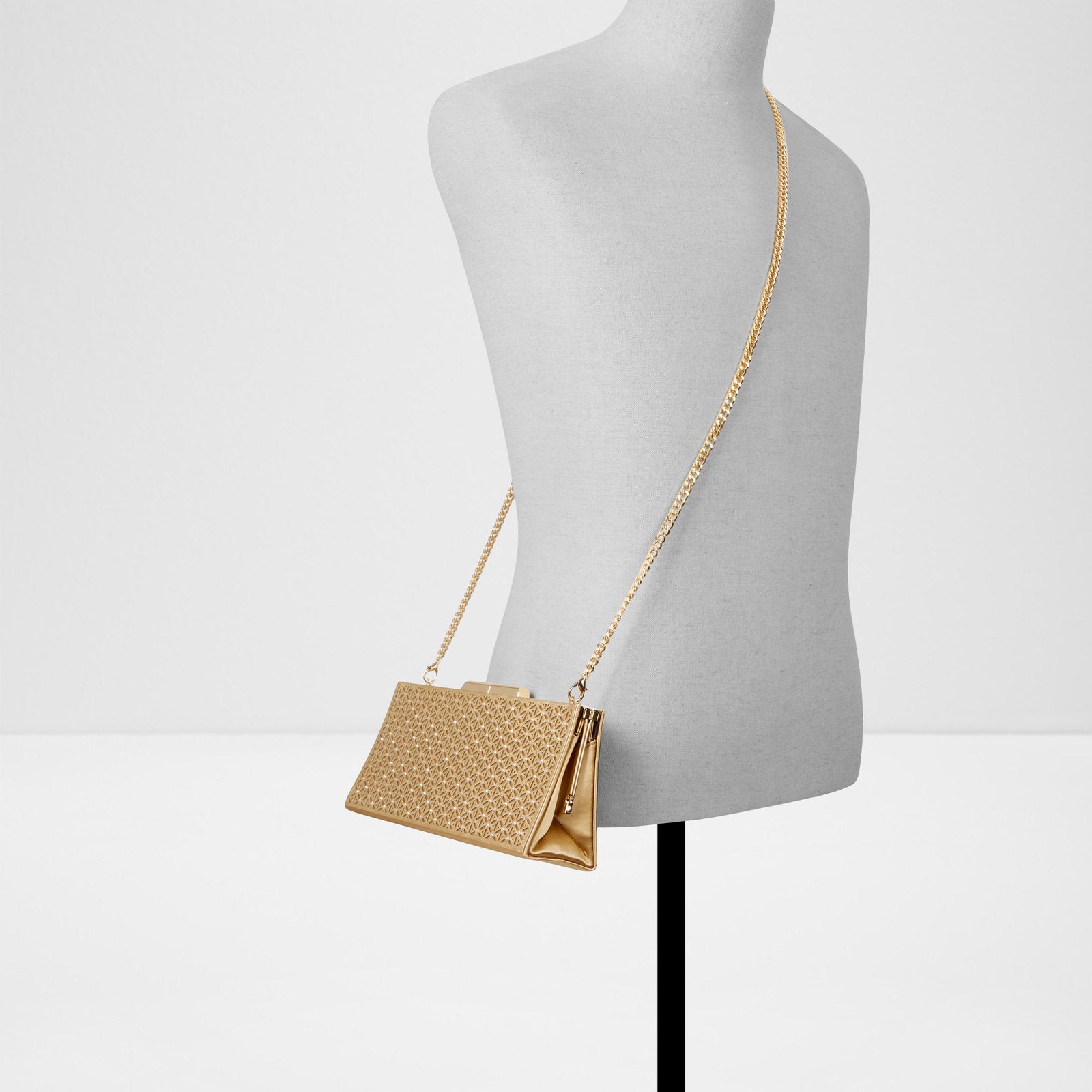 Kadın Gold Clutch El Çantası-4