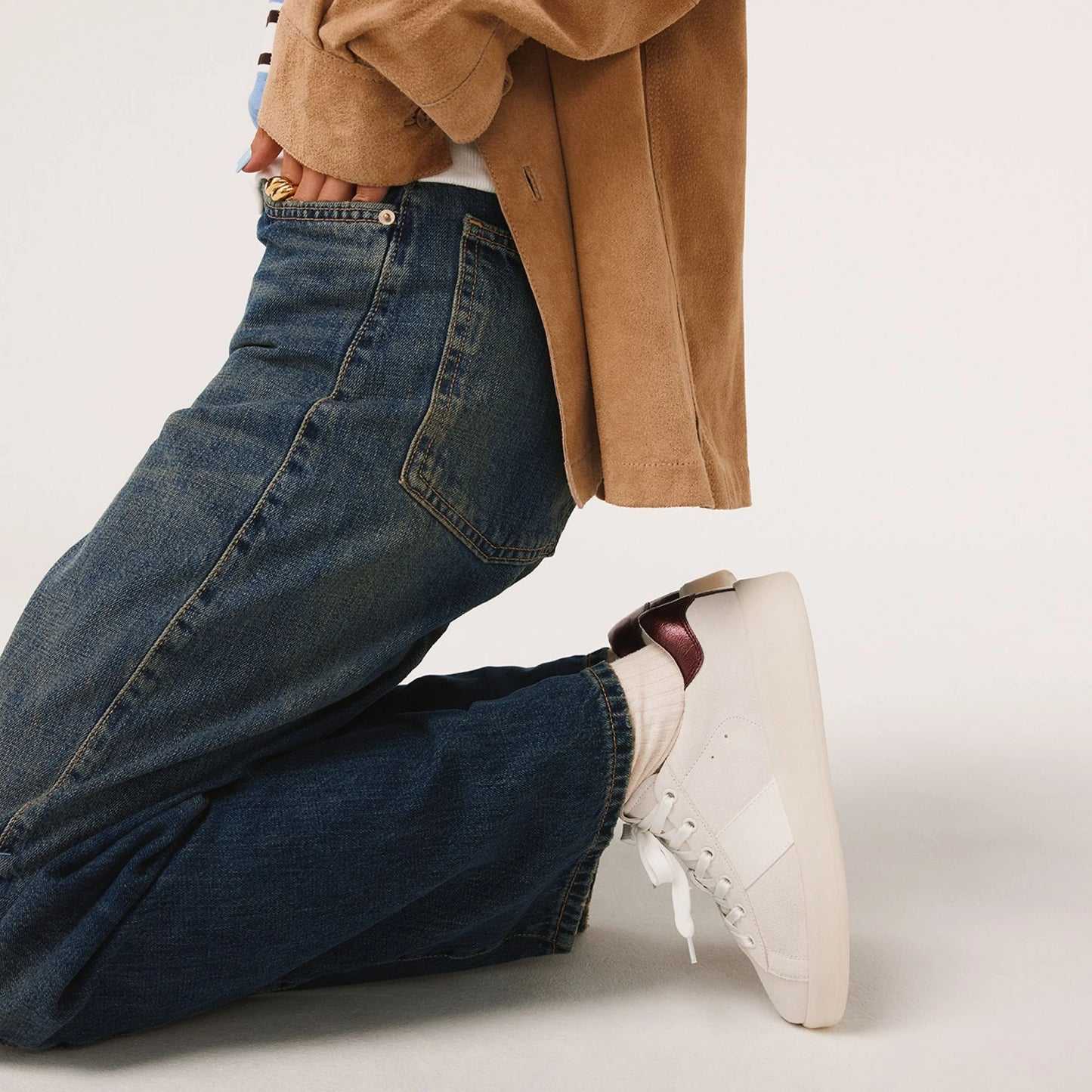 ADREI Kadın Beyaz Platform Sneaker